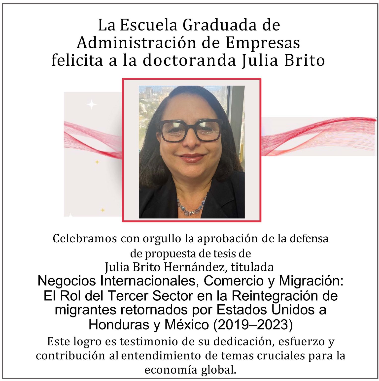 felicitacion para Julia