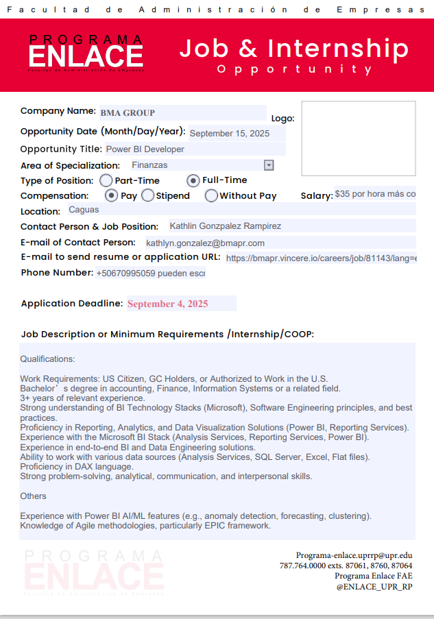 BMA Group jobs 2-sept-2025
