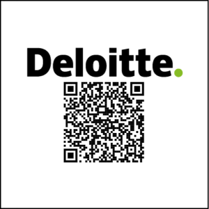 Deloitte QR Logo 2025 con borde