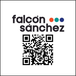 Falcon Sanchez Logo QR 2025 con borde