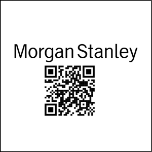 Morgan Stanley logo QR 2025 con borde
