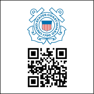 US coast guard Logo QR 2025 con borde