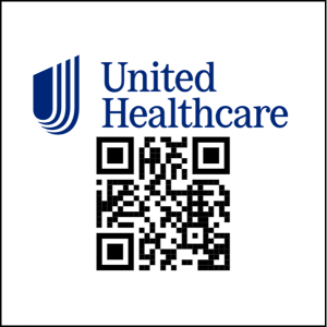 United Healthcare QR logo 2025 con borde
