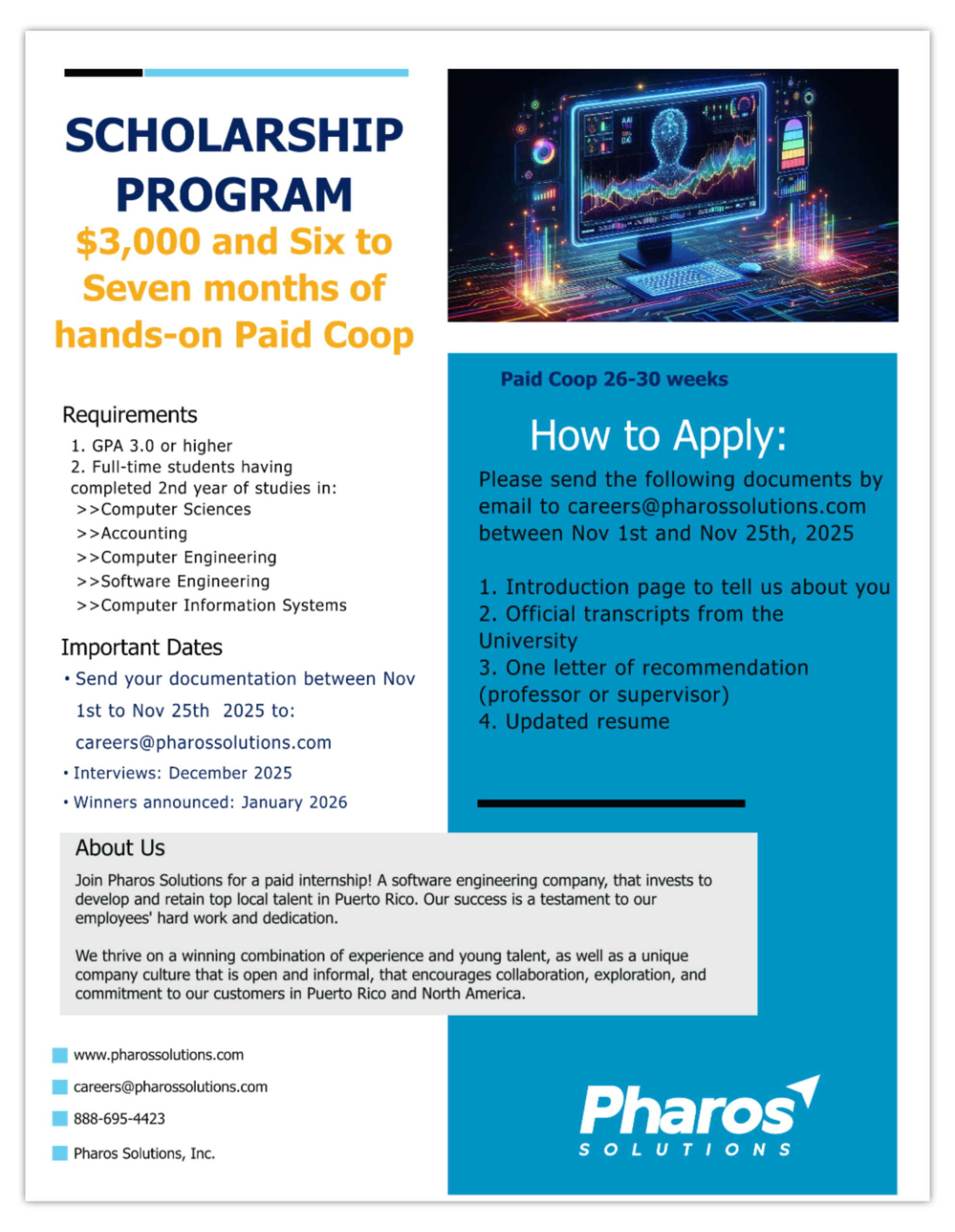 PharosSolutionsScholarship2026 10nov25