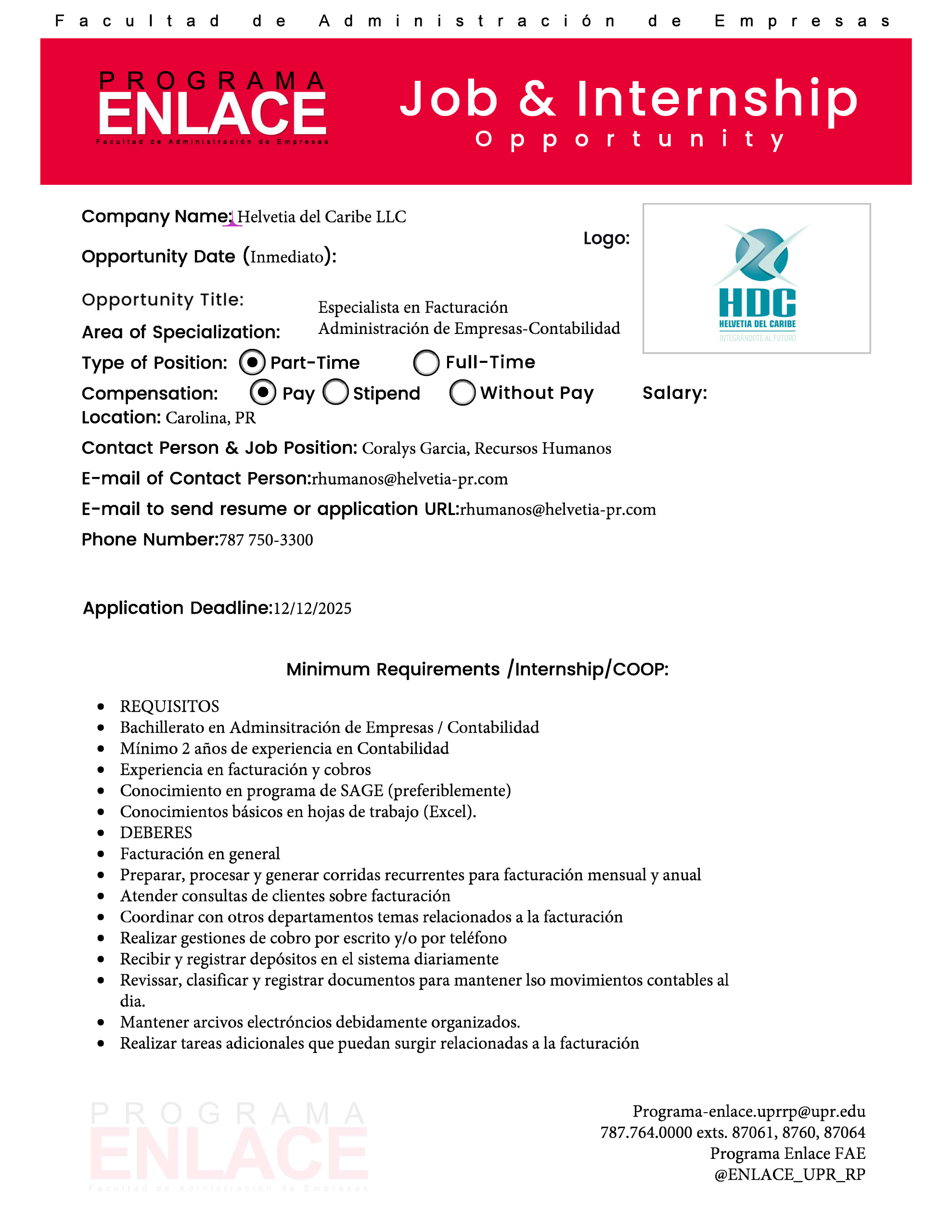 Helvetia Cont Pt job 04dic25